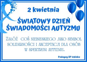 Miniaturka artykułu Światowy Dzień Świadomości Autyzmu